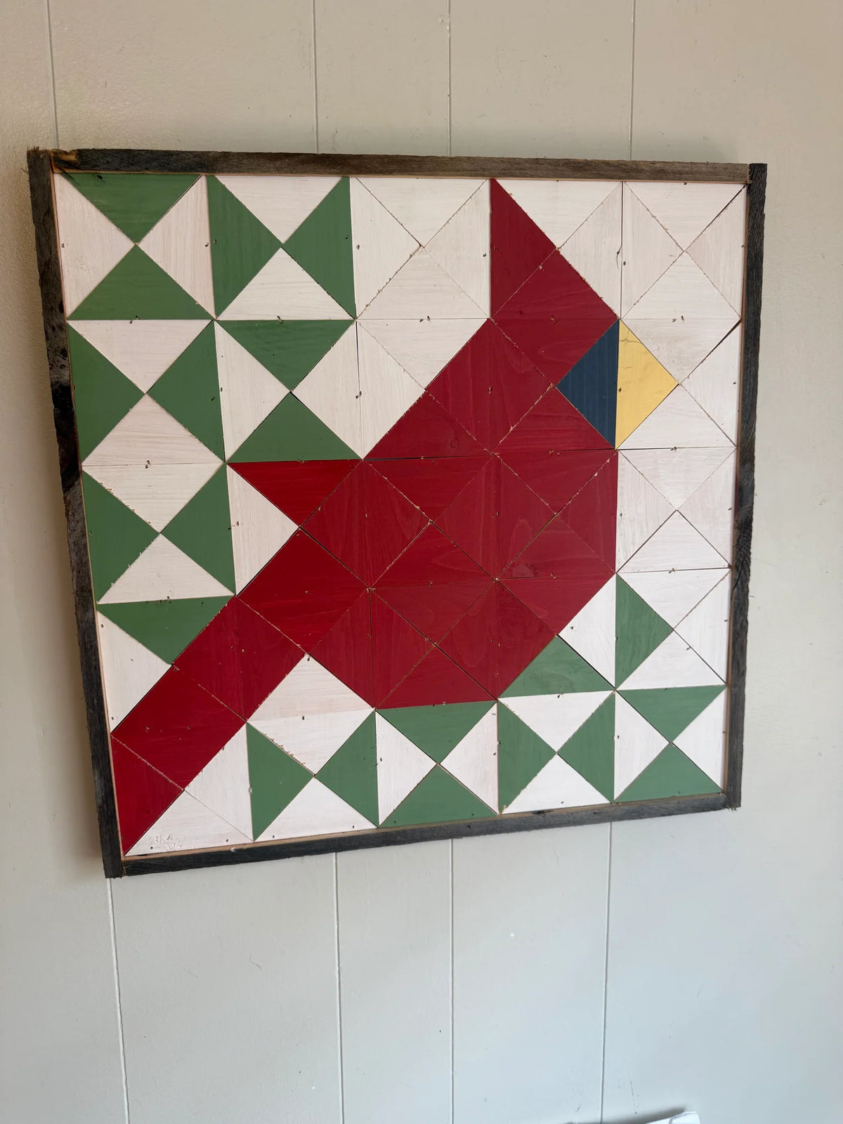Wooden Cardinal Barn Quilt