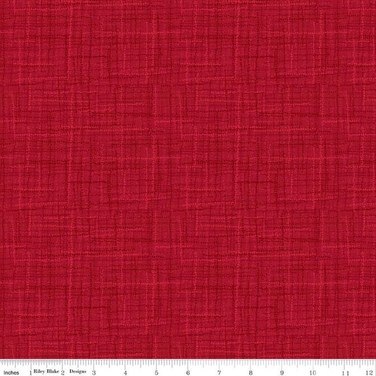 Grasscloth Cottons - Cranberry