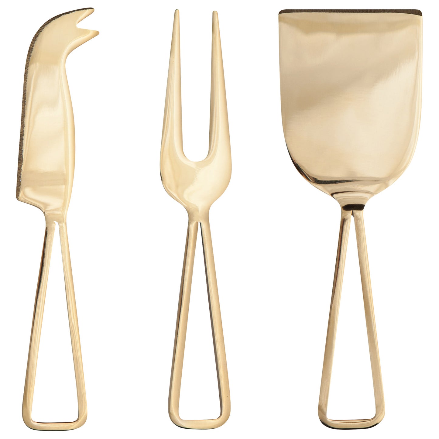 Gold Cheese Knife Set