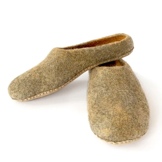 Clay Wool Slippers