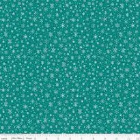 Ski Hill -Snowflake - Teal