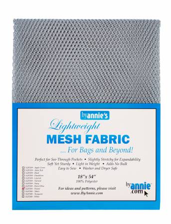 LIghtweight Mesh Fabric - byAnnie.com - Pewter