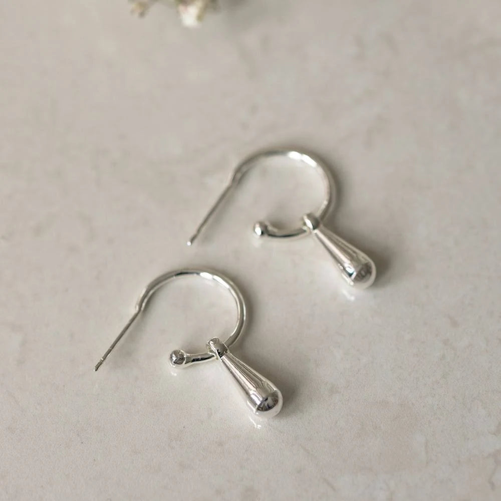 Drape Hoop Earrings