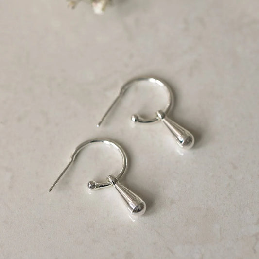 Drape Hoop Earrings
