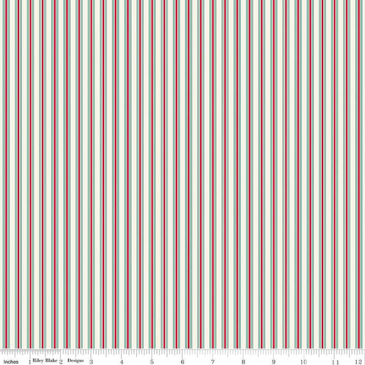 Merry Little Christmas - Stripes - Cream