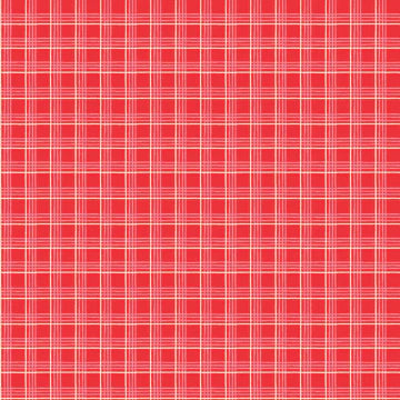 Christmas Plaid Red - Oh What Fun by Poppi Cotton