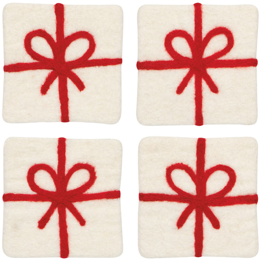 Felt Bow Coasters