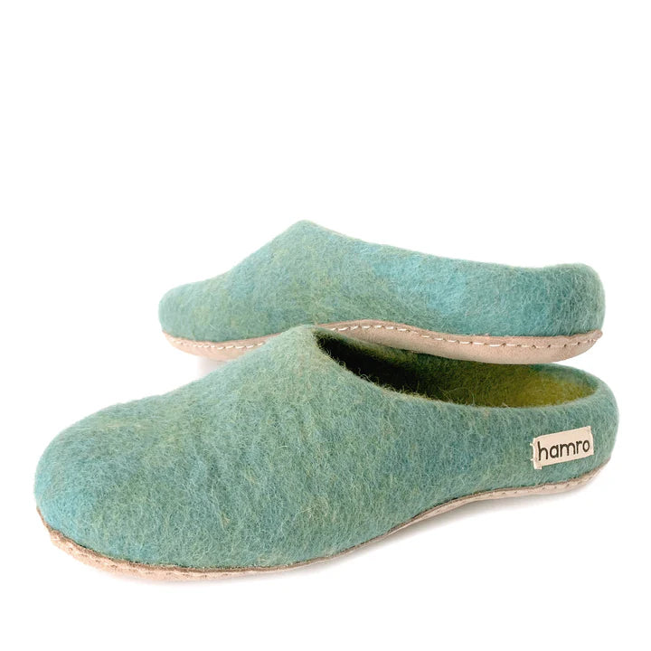 Vana Wool Slippers (Blue)