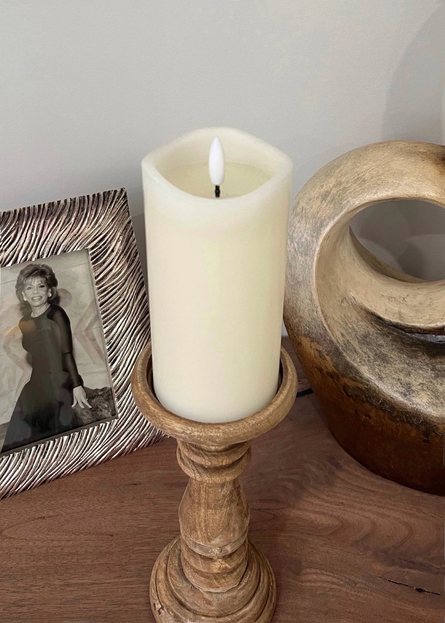 6" LED Pillar Candle - Ivory