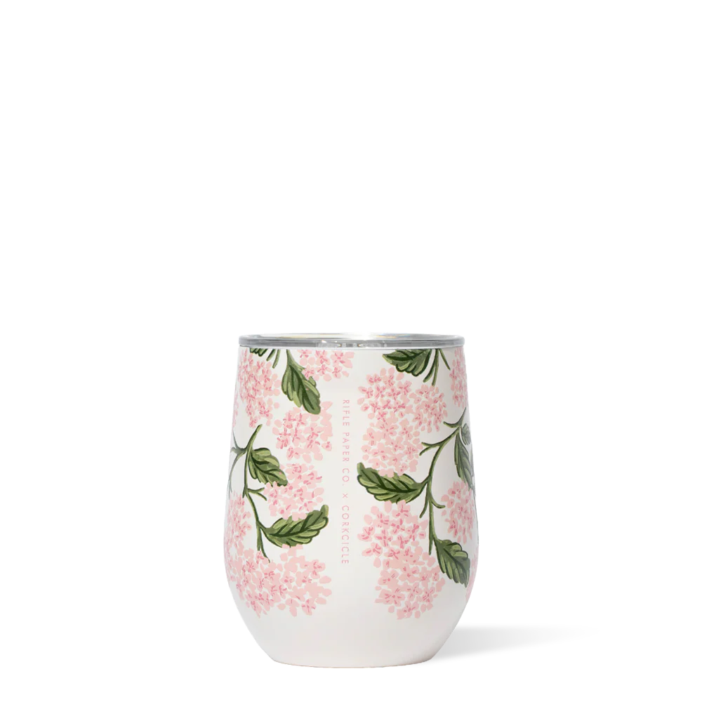 Rifle Paper Co Stemless - Pink Hydrangea