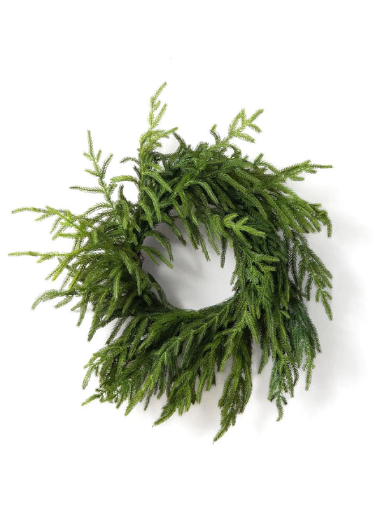 20" Norfolk Wreath - Fresh Touch
