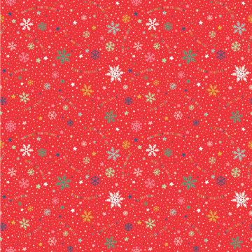 Snowflake Fun Red - Oh What Fun by Poppi Cotton