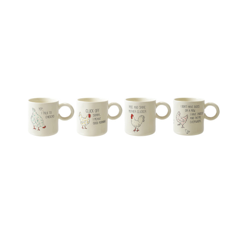Chicken Stoneware Mugs 15oz