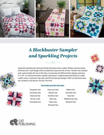 Barn Star Sampler - 20 Starry Blocks and 7 Spectacular Quilts