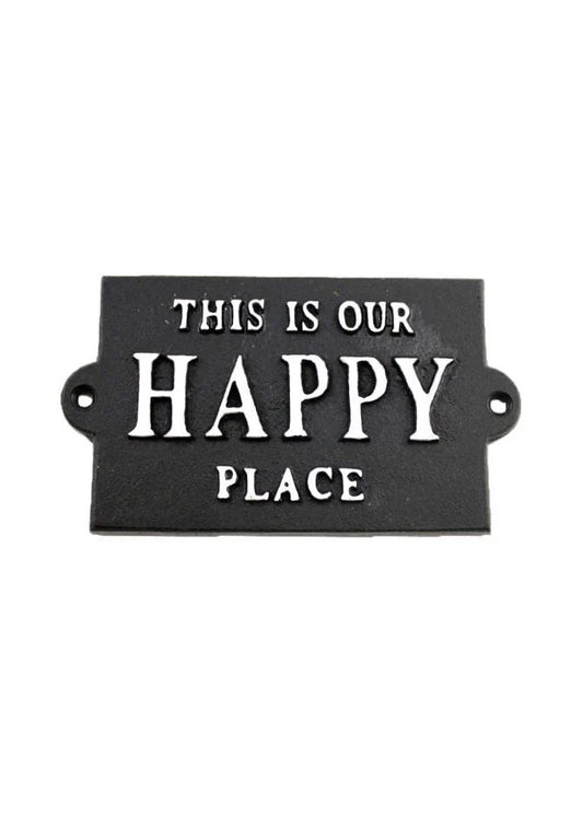 This is our Happy Place Plaque