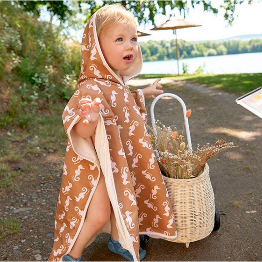 Seahorses - Beach Poncho - Lassig Swimwear