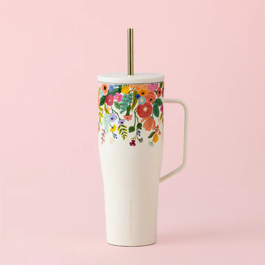 Rifle Paper Co Cold Cup XL 30oz - Garden Party Cream