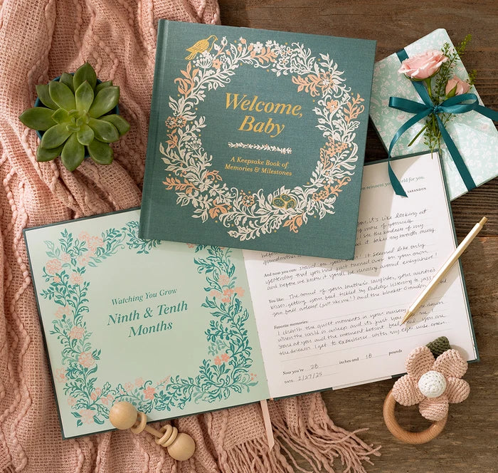 Welcome Baby - Baby Keepsake Book