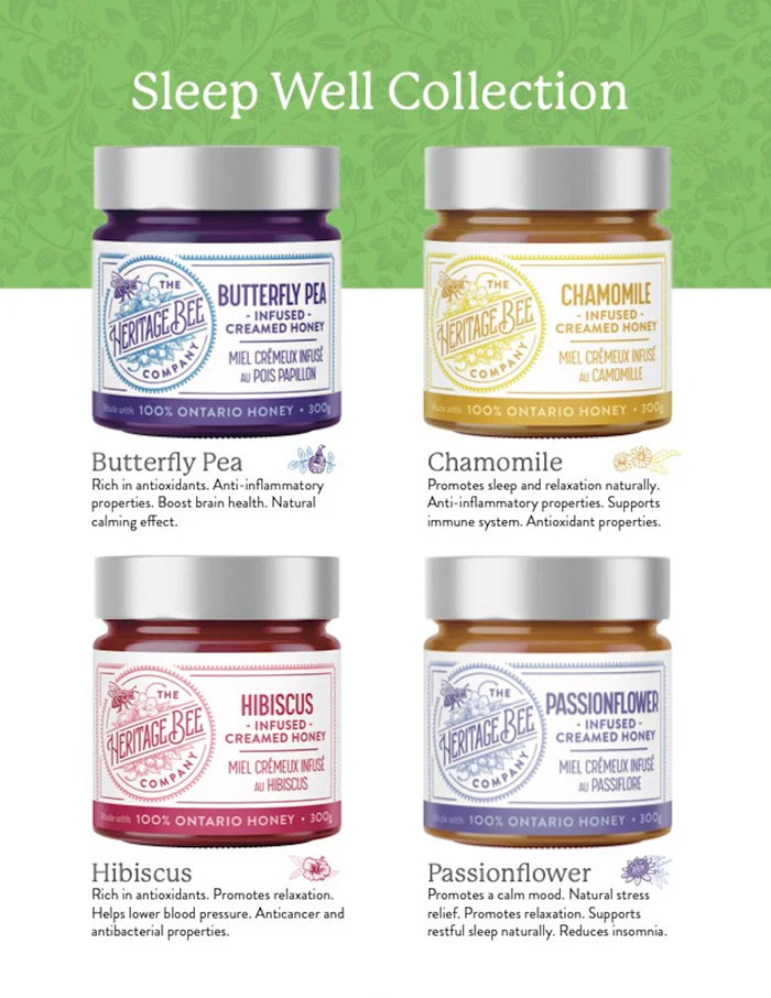 SLEEP WELL Gourmet Honey Gift Set with Golden Spoon