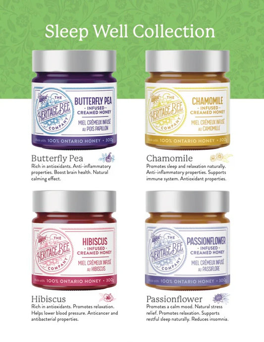 SLEEP WELL Gourmet Honey Gift Set with Golden Spoon