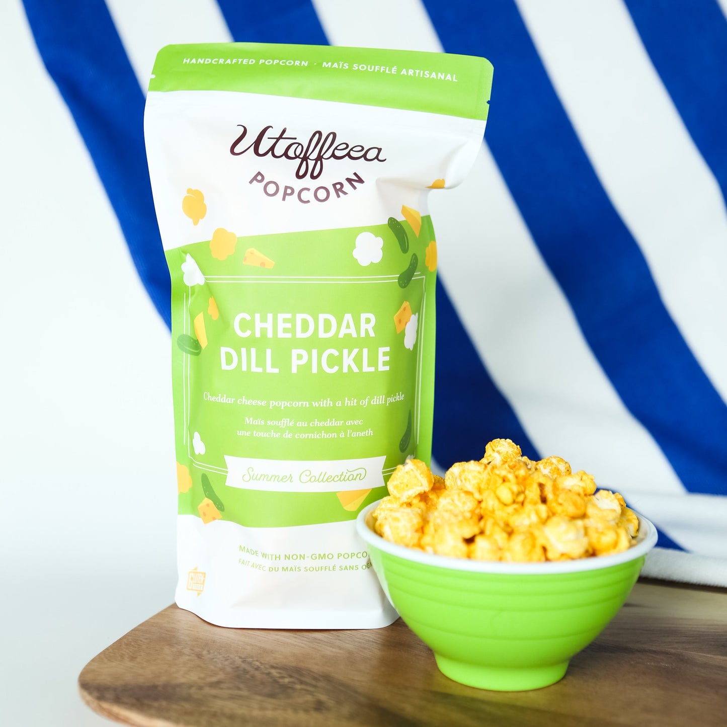 Cheddar and Dill Pickle Popcorn