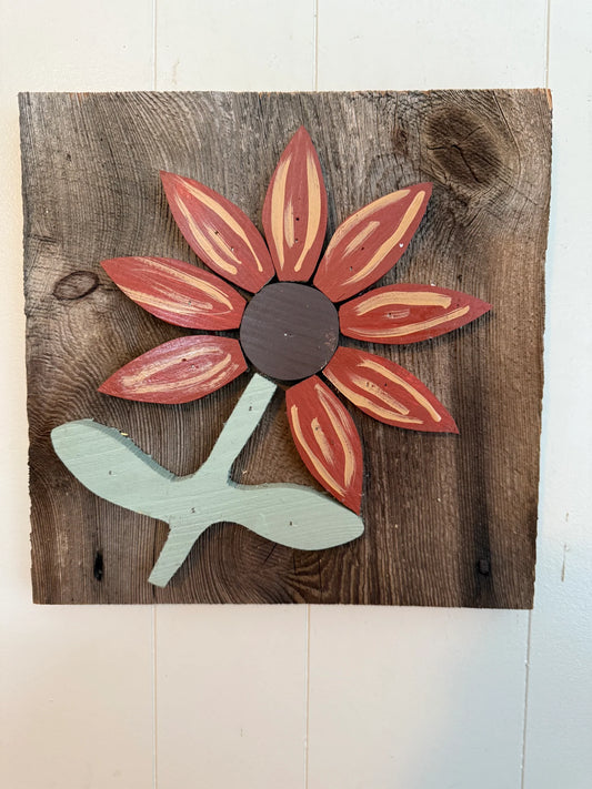 Wooden Sunflowers