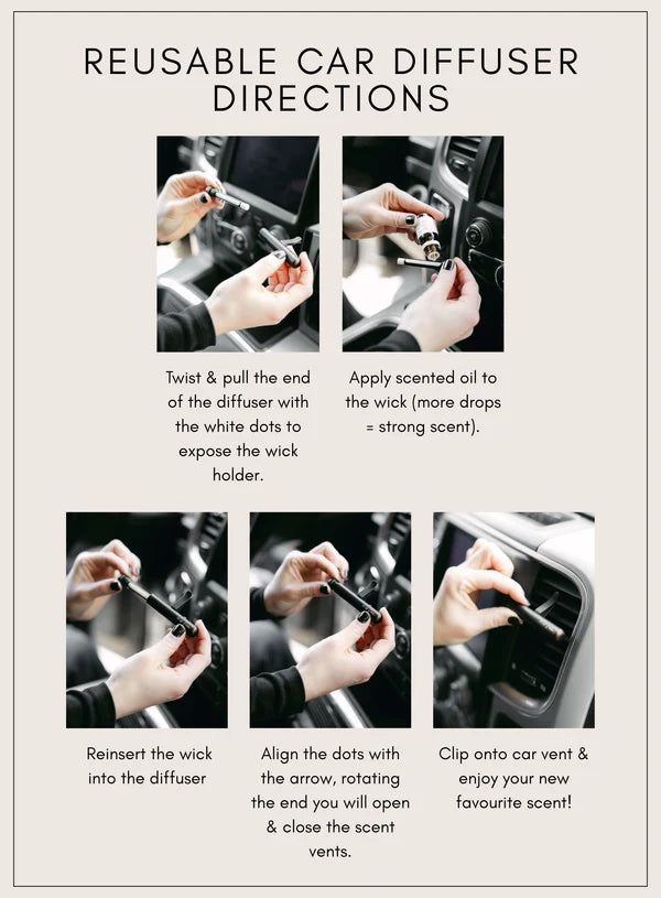Reusable Car Diffuser Kit