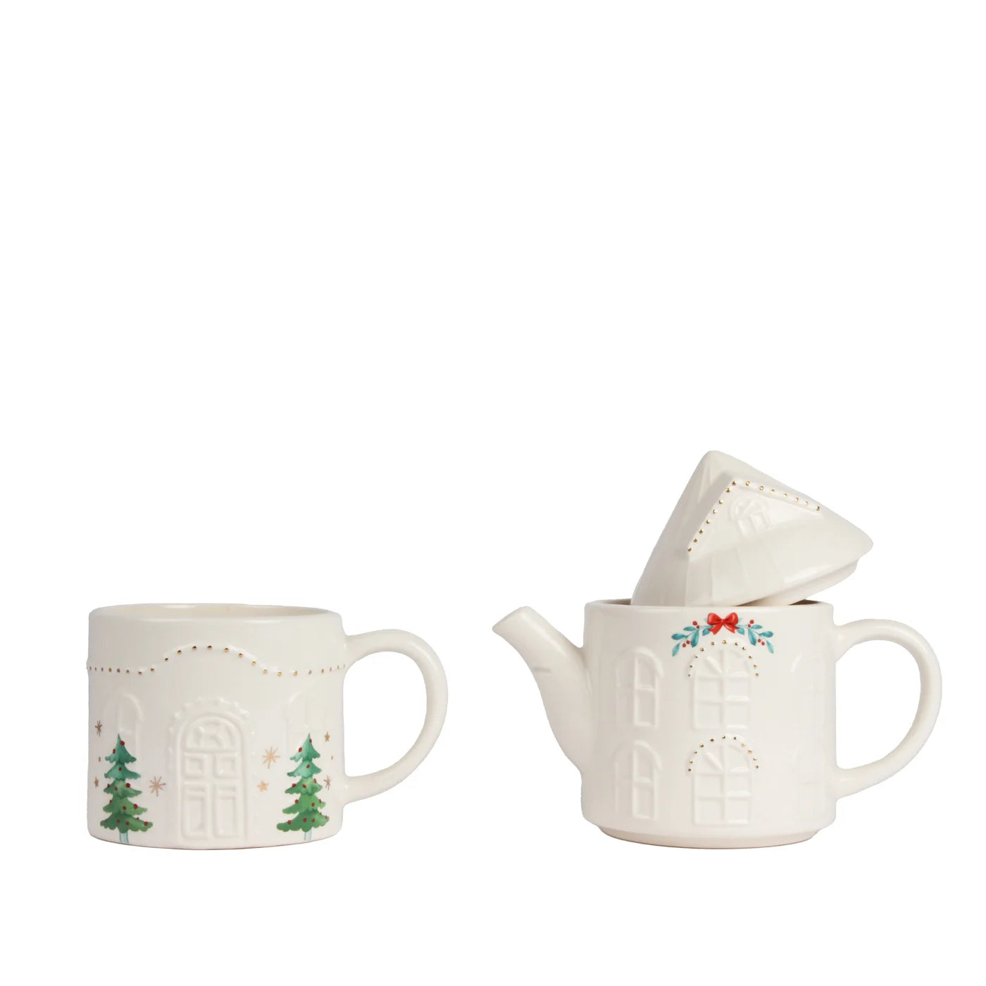 Stacked Home Tea Pot and Mug