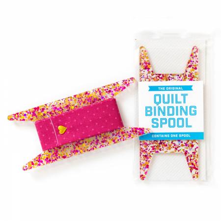 The Original Quilt Binding Spool - Pink & Gold