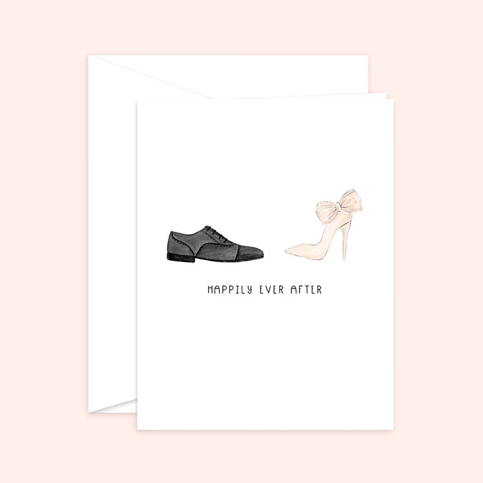 Happily Ever After | Mr + Mrs Newlywed Greeting Card