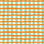 Windham Fabrics - Lucky Rabbit - Painted Plaid Orange