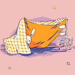 Windham Fabrics - Lucky Rabbit - Quilt Tent Lilac