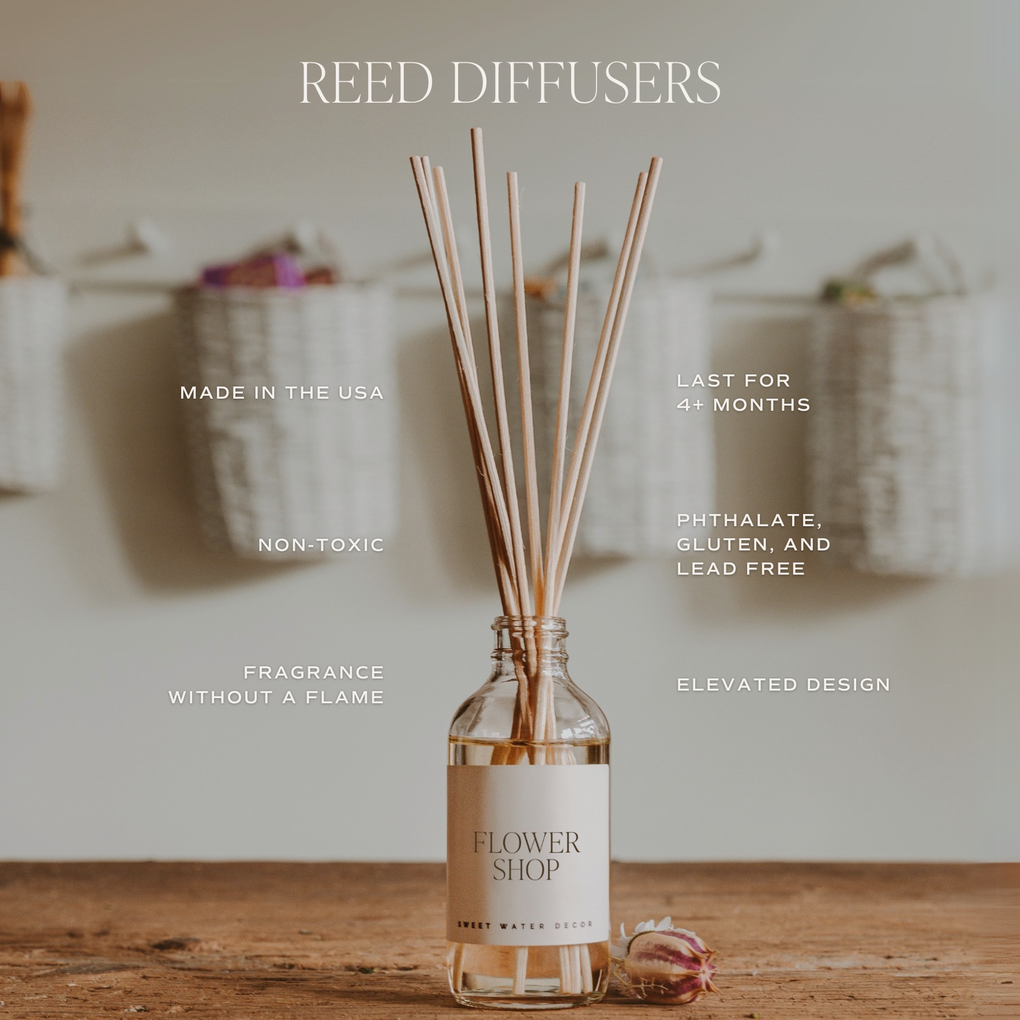 Cashmere and Vanilla Reed Diffuser
