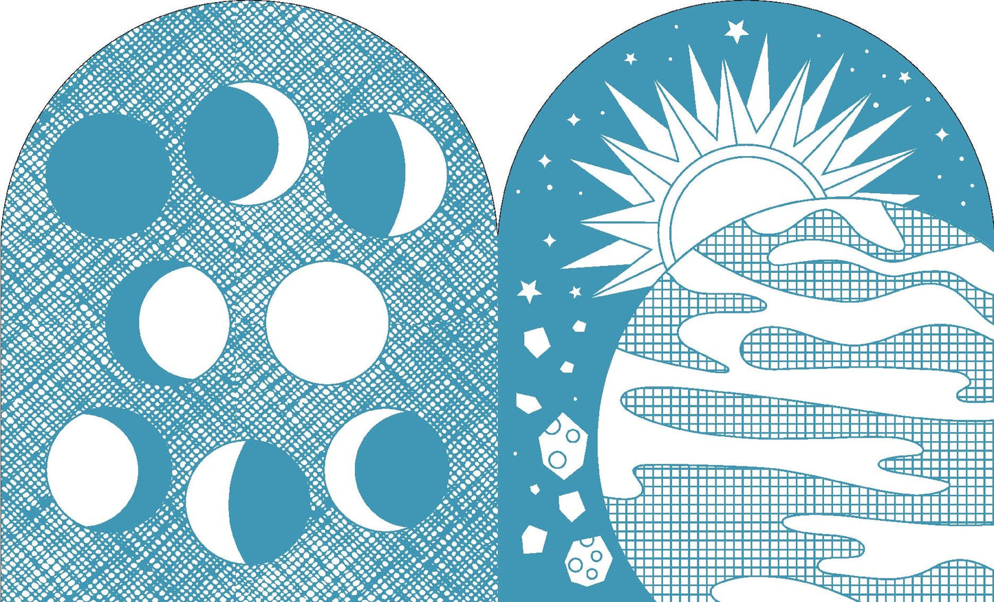 Coloring Book with Stickers Outer Space