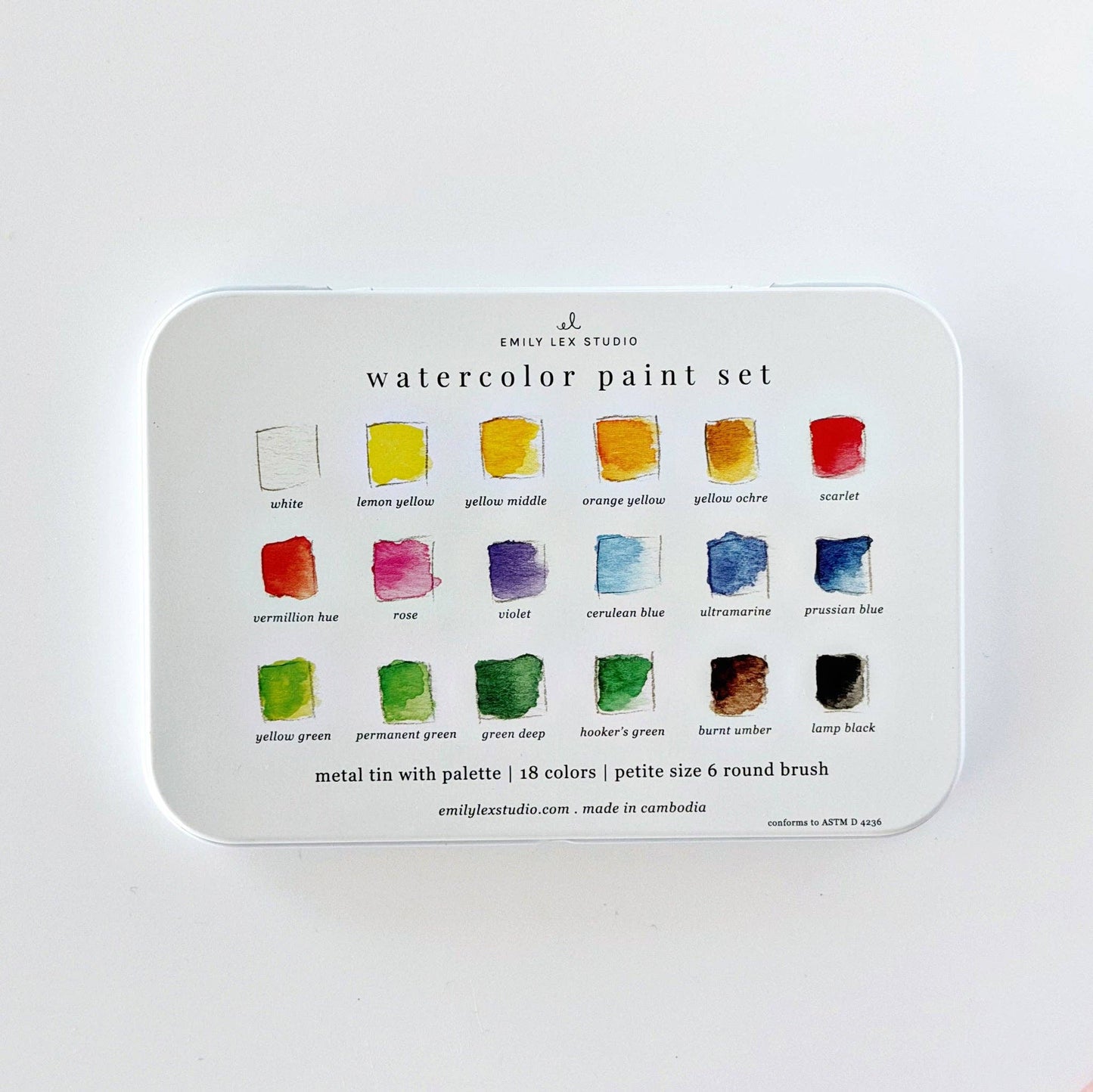 Watercolour Paint Set- 18 Colours with brush