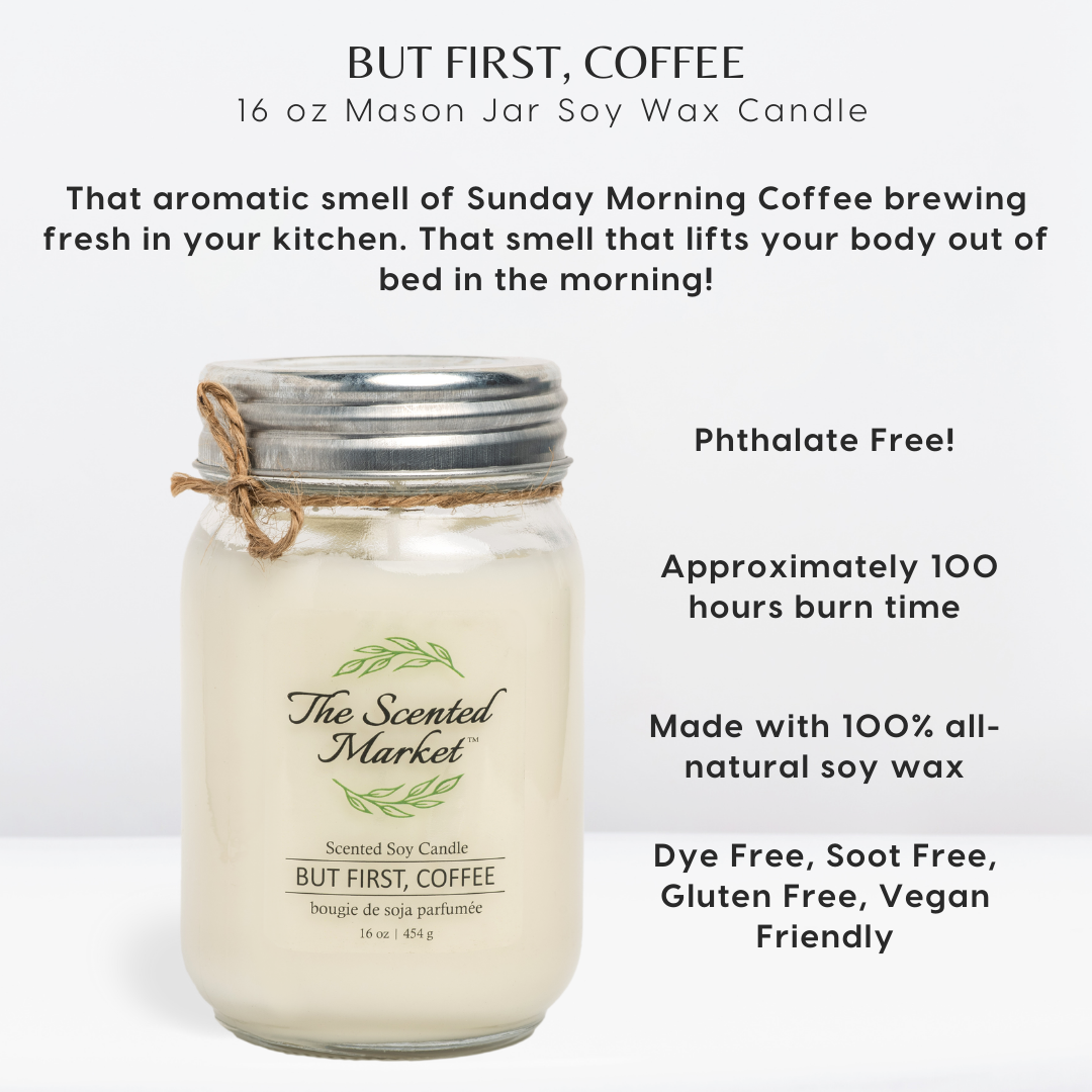 But First, Coffee Soy Wax Candle 16 oz