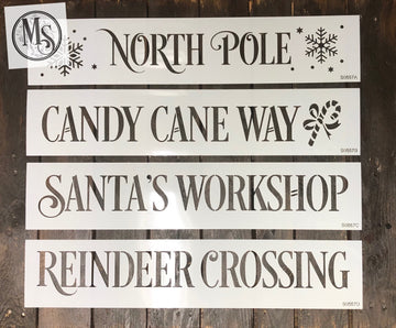 Christmas Direction Signs