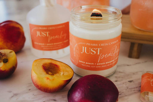 Just Peachy Soy Wax Candle - 8oz
