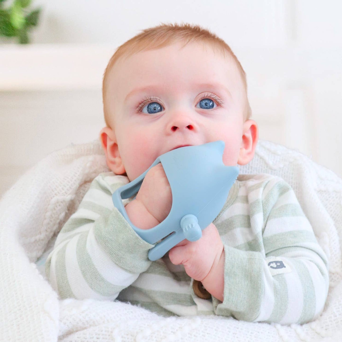 Cat Teething Mitt: Dusty Pink