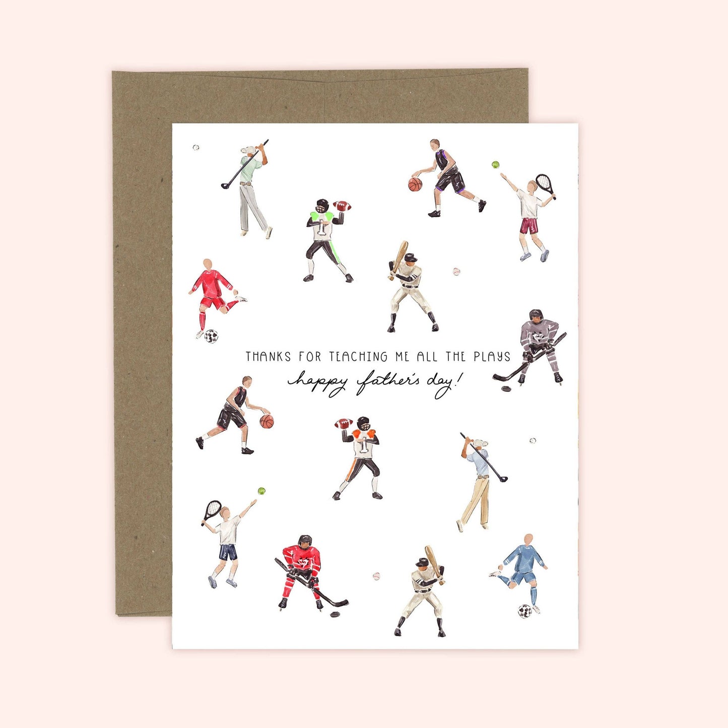 Teaching Me the Plays Card | Father's Day Card
