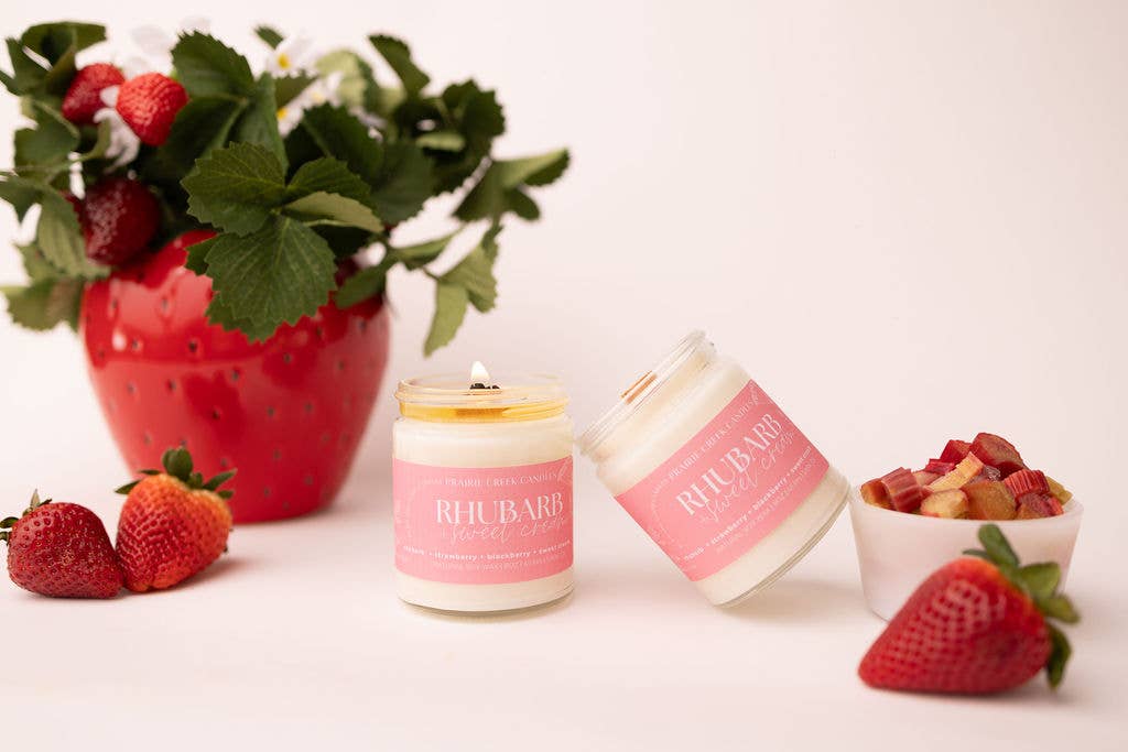 Rhubarb & Sweet Cream Candle