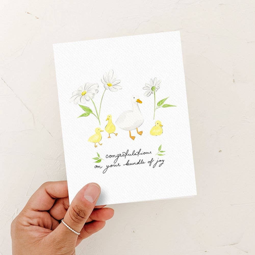 Congratulations on your Bundle of joy | Baby Card | Ducklings