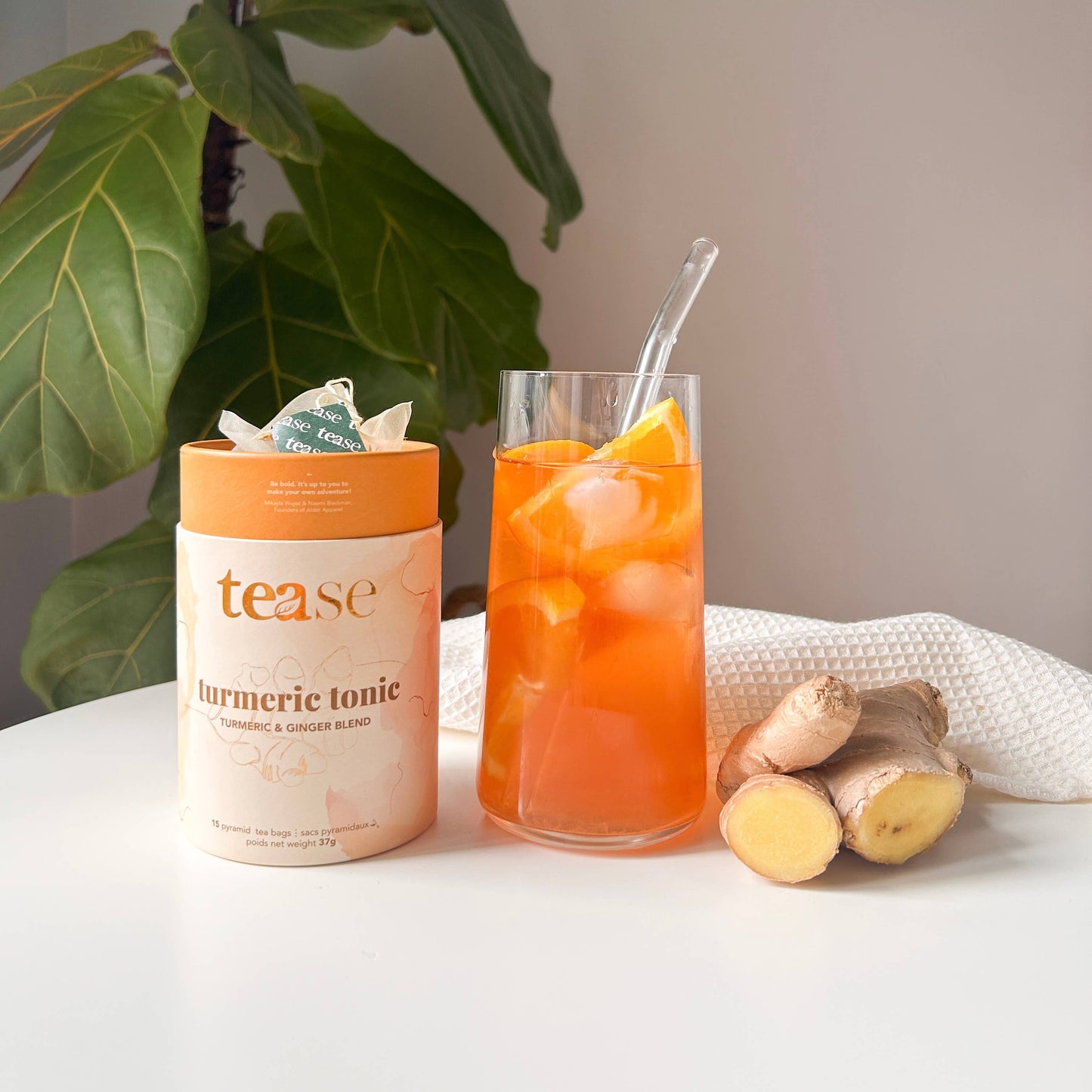 Turmeric Tonic Ginger Adaptogen + Superfood Tea Blend