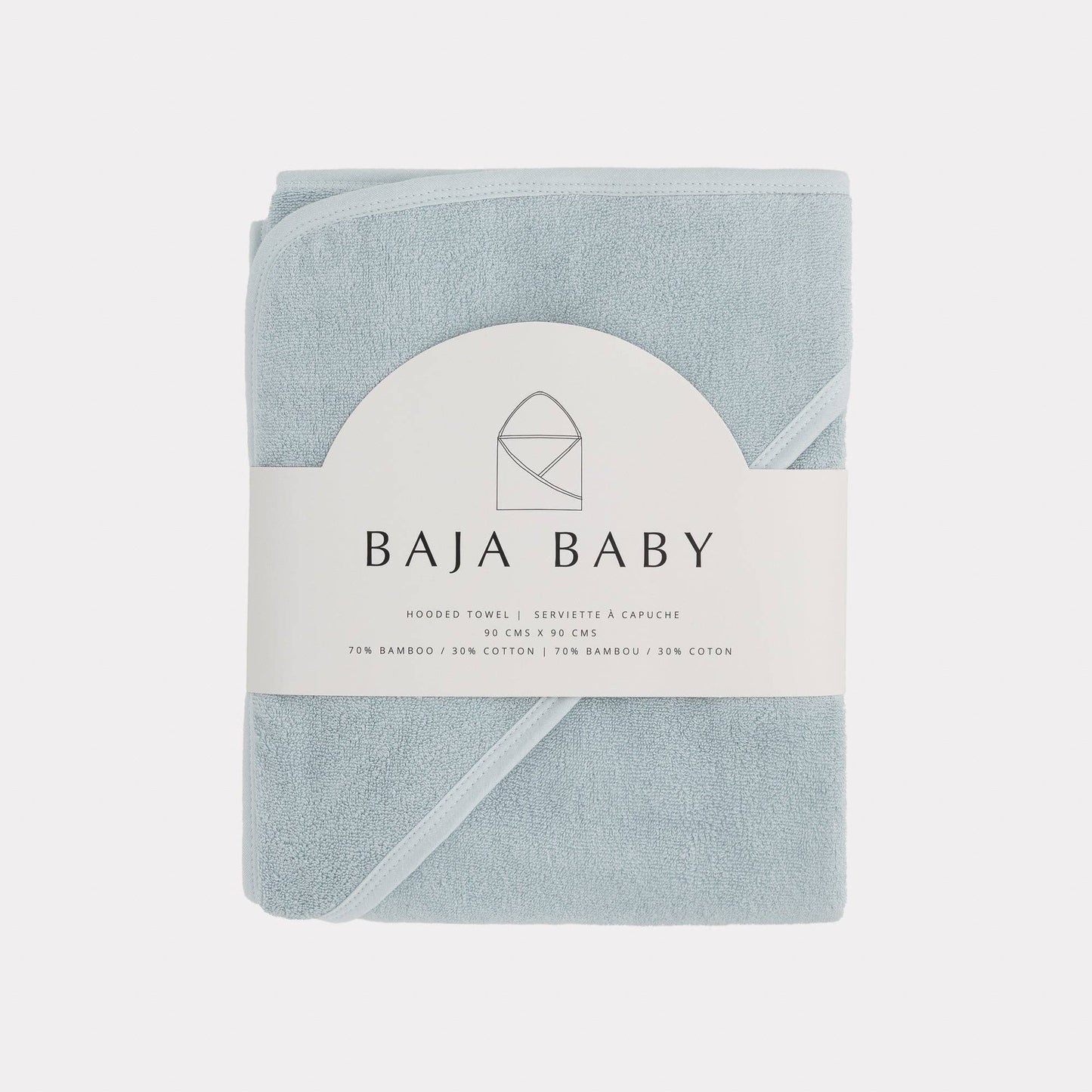 Bamboo/Cotton Hooded Towels: Rose