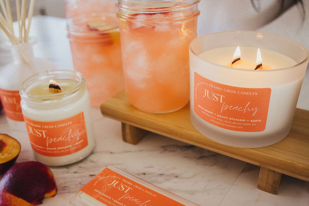 Just Peachy Soy Wax Candle - 8oz