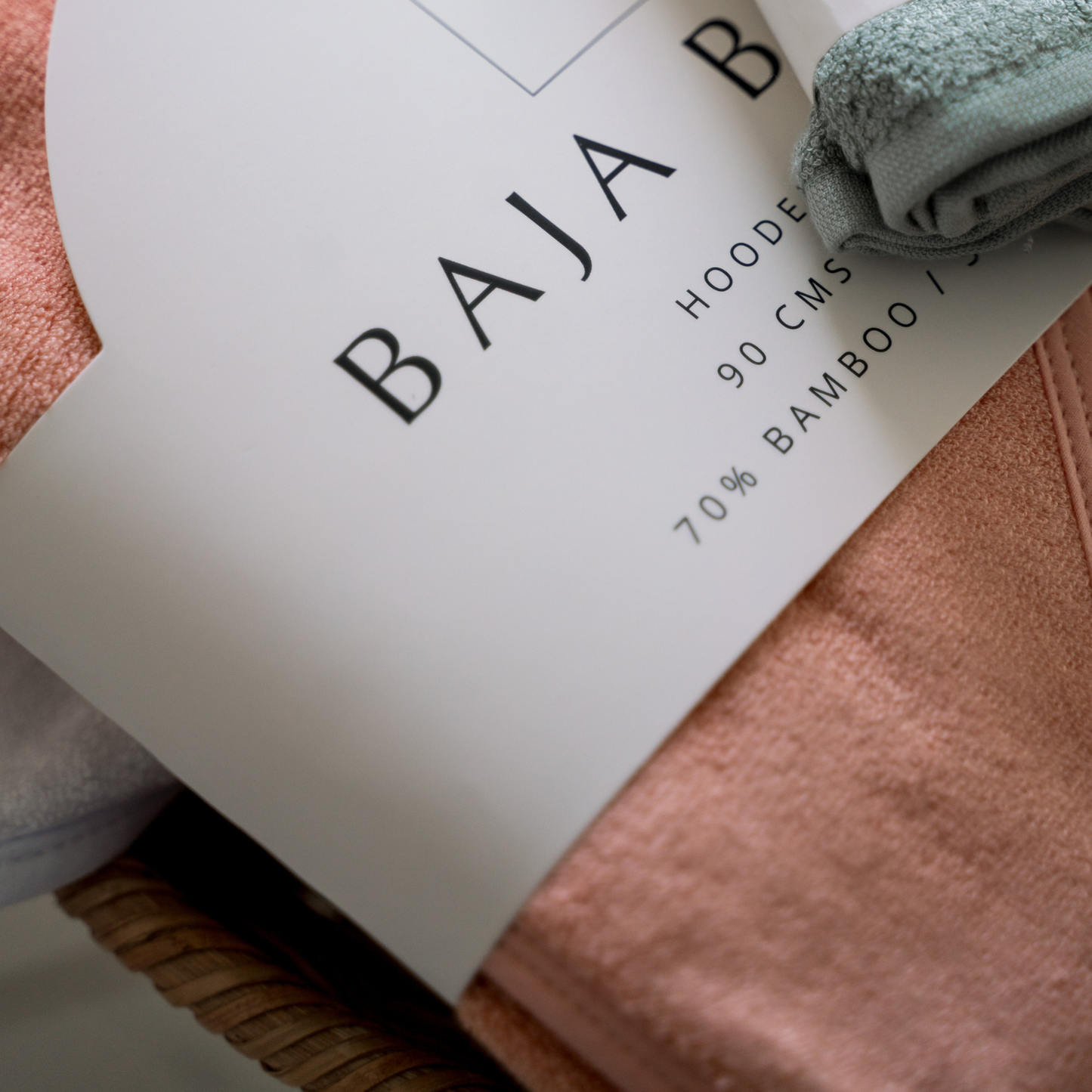 Bamboo/Cotton Hooded Towels: Sage Green