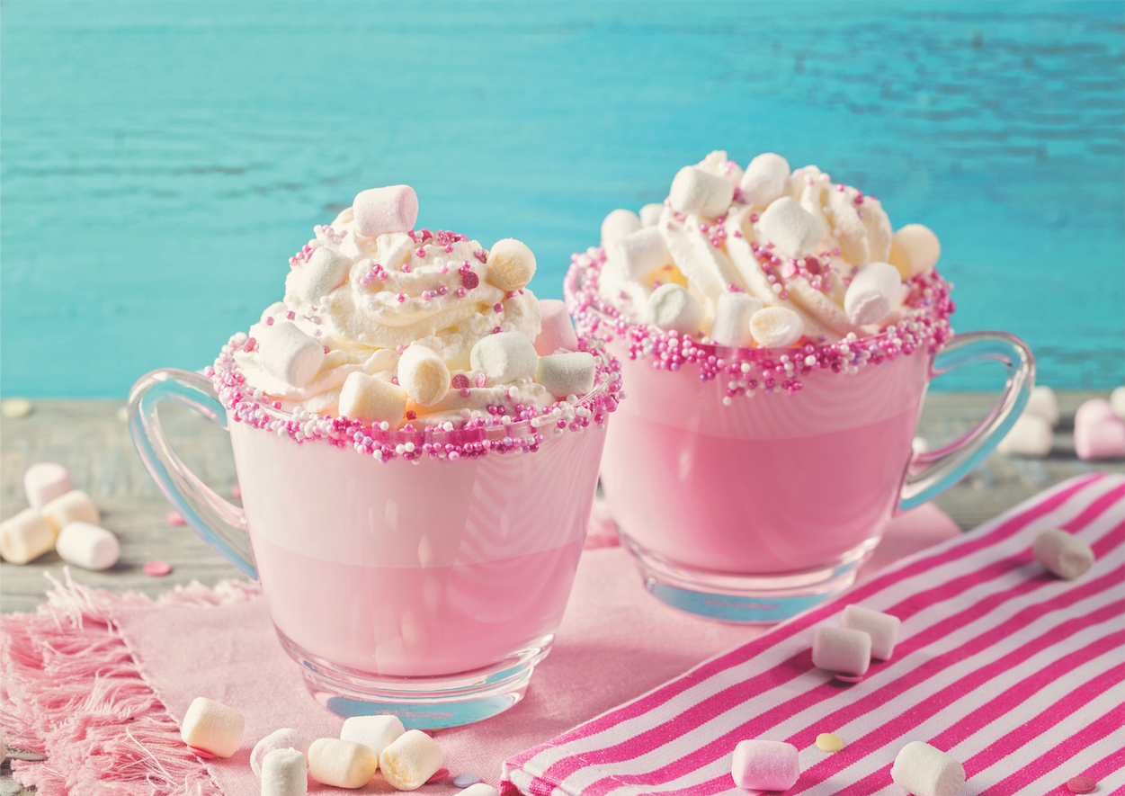 Pink Unicorn White Hot Chocolate
