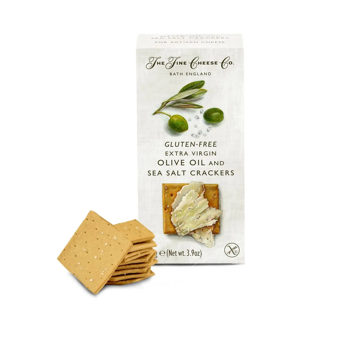 Gluten Free Extra Virgin Olive Oil + Sea Salt Crackers