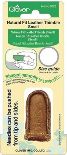 Clover Natural Fit Leather Thimble - Medium