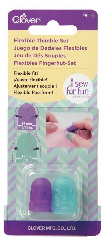 Clover Flexible Thimble Set (Small & Med) 2 Pc.